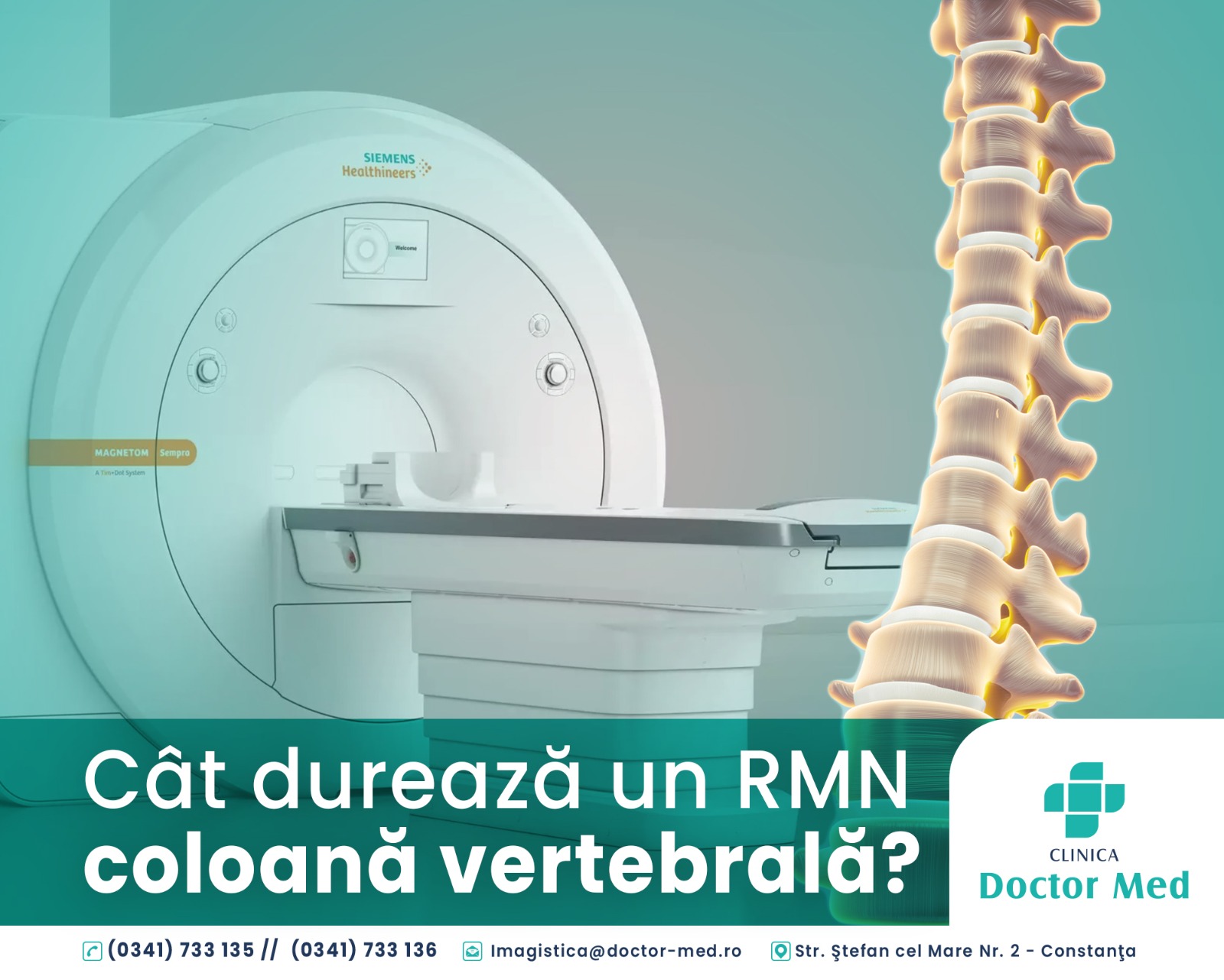Cât durează un RMN coloană vertebrală - Doctor Med